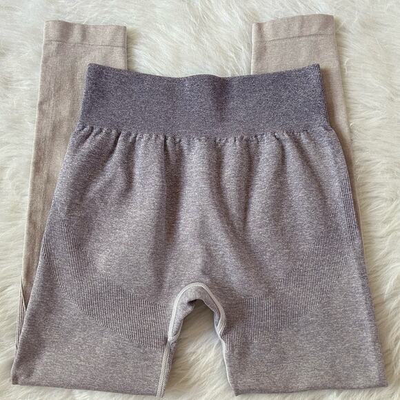 AYBL Pulse Seamless Purple Lilac Ombre Running Gym Workout Leggings Size Medium - Picture 5 of 12